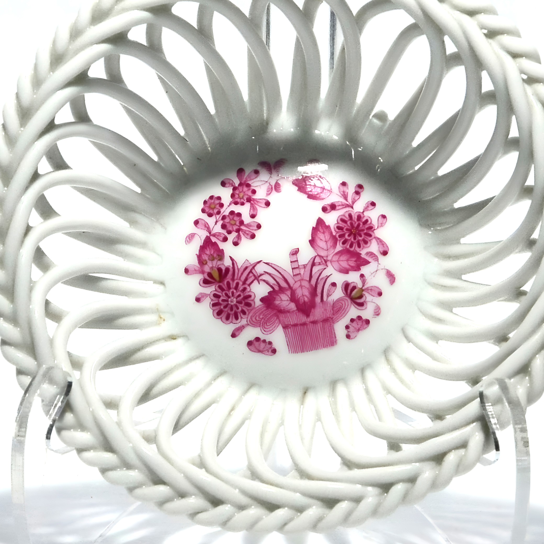 Herend Indian Purple Blumen-Korb - Geflochtener Pflanzer